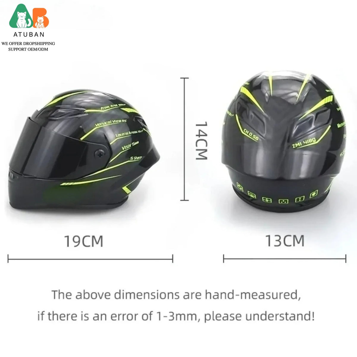 ATUBAN Pet Motorcycle Helmet, Puppy Cat - MyPetDollar.com