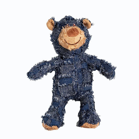 KONGER Tough Denim Bear Dog Toy – Durable - MyPetDollar.com