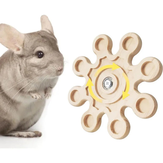 Chinchilla Wooden Rotating Chew Toy Teeth - MyPetDollar.com