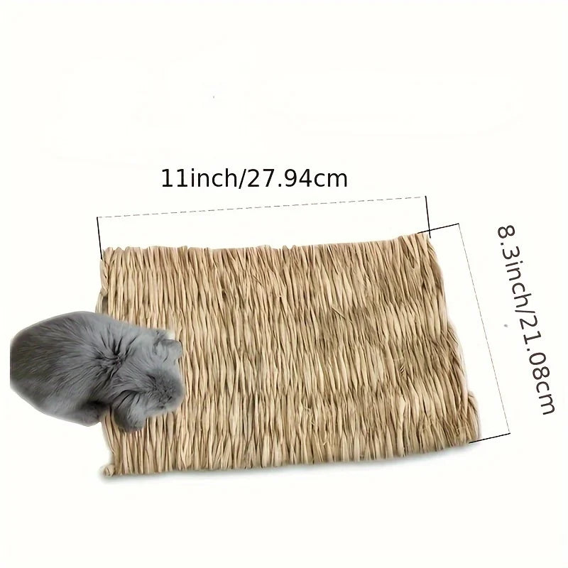 Pet Grass Mat Rabbits Bunny Mat Natural - MyPetDollar.com