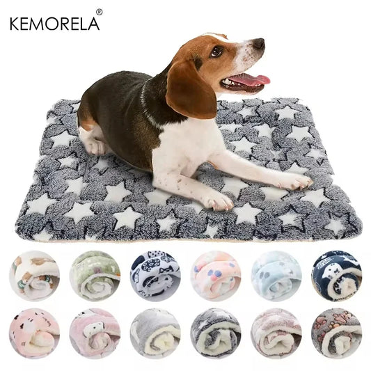 KEMORELA Flannel Pet Sleeping Mat Dog Bed - MyPetDollar.com