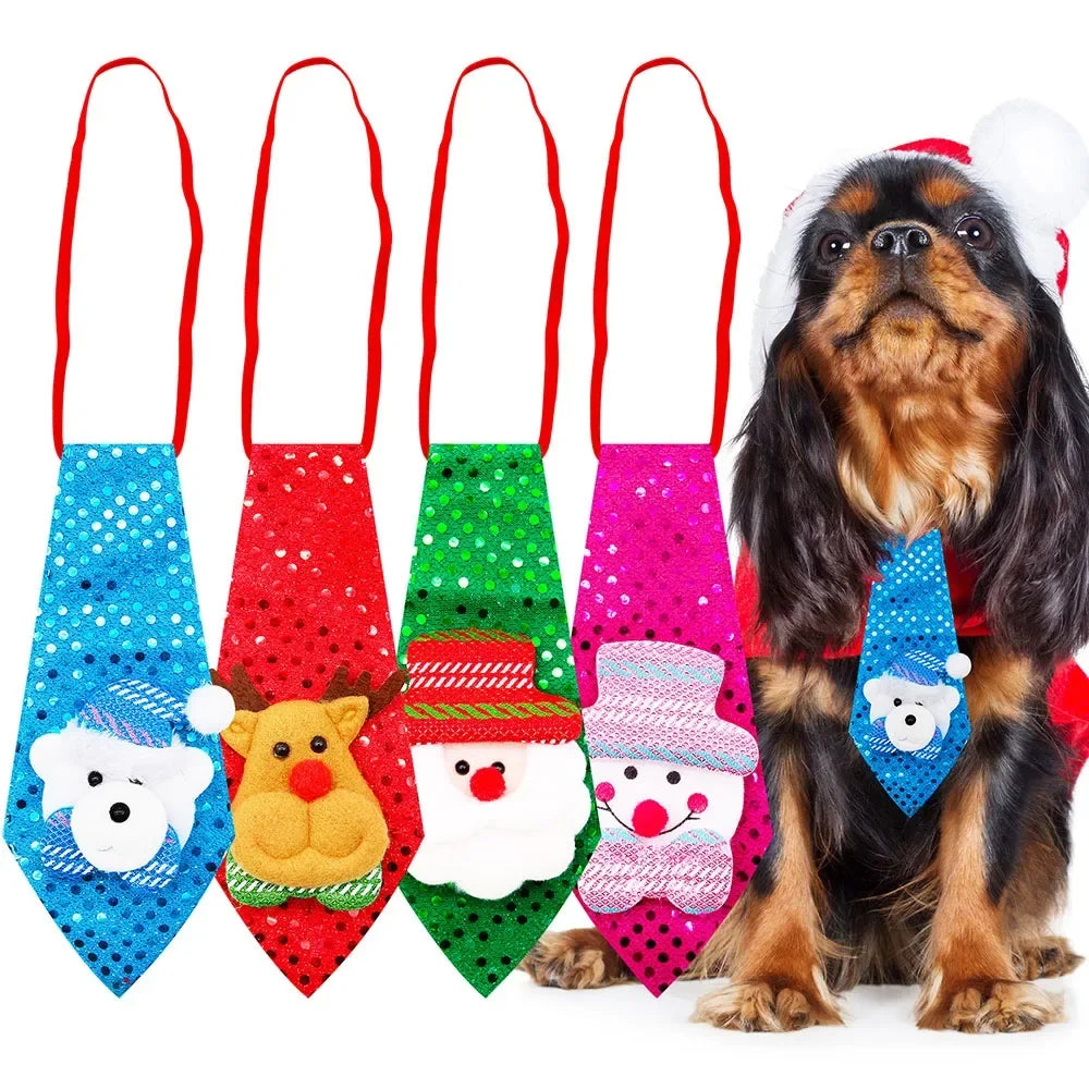 Christmas Dog Bows Cat Tie Bandana Small