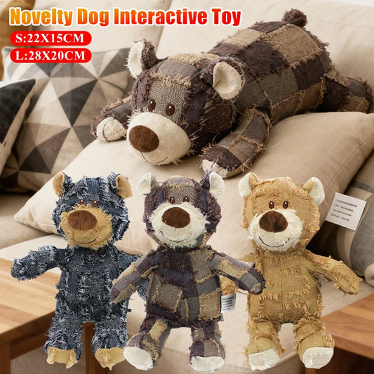 Pet Dog Toys Bear Squeaking Stuffed Toys For - MyPetDollar.com