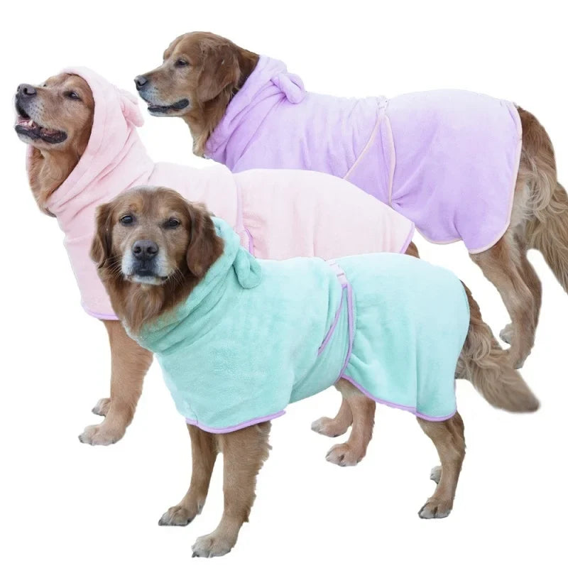 Microfiber Dog Bathrobe Super Absorbent Pet - MyPetDollar.com