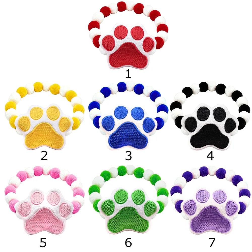 30/50/100PCS Handmade Dog Collars Plush - MyPetDollar.com