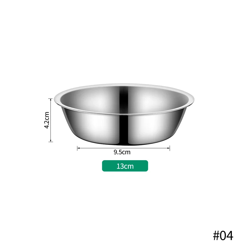 Large Capacity Dog Dish Stainless Steel Pet Feeding, Durable
