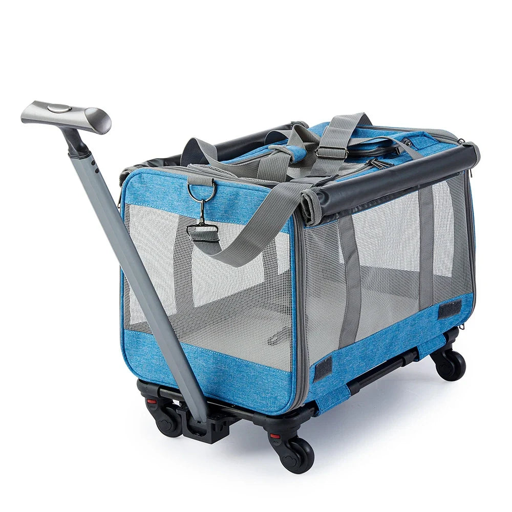 Portable Pet Stroller Carrier, Foldable