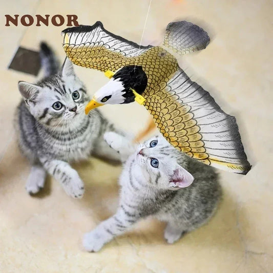 Electric Flying Bird Cat Toy Bird Simulation - MyPetDollar.com