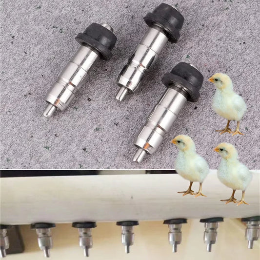 5/20Pcs Poultry Nipple Drinkers Stainless - MyPetDollar.com