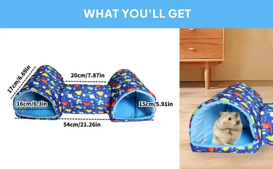 Cozy Polyester Guinea Pig Tunnel Hamster - MyPetDollar.com