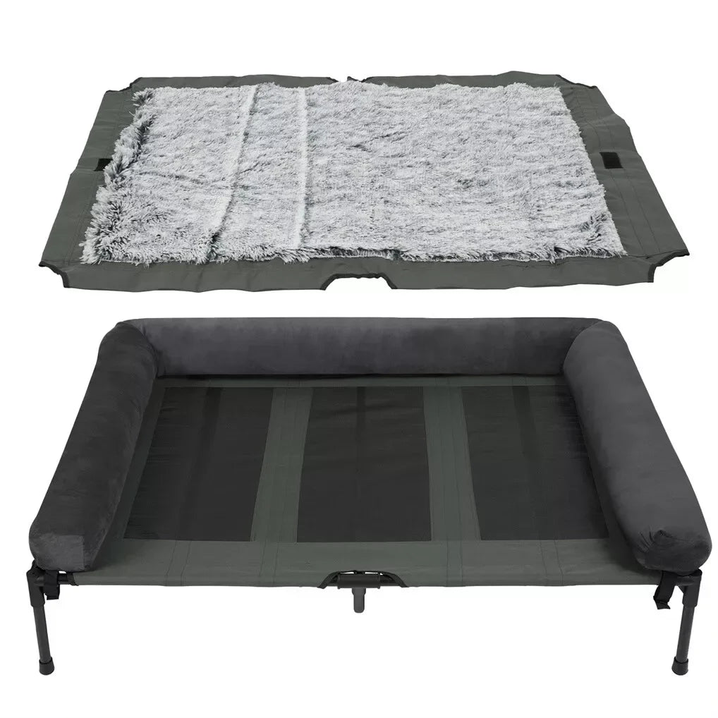 Bingopaw Outdoor Elevated Dog Bed Cooling Raised Pet Lounger