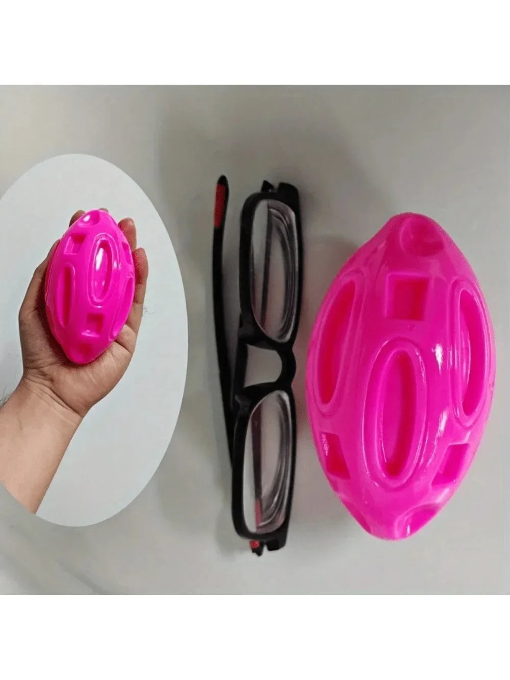 Dog Toy Ball Squeaky Rugby Teeth Cleaning - MyPetDollar.com
