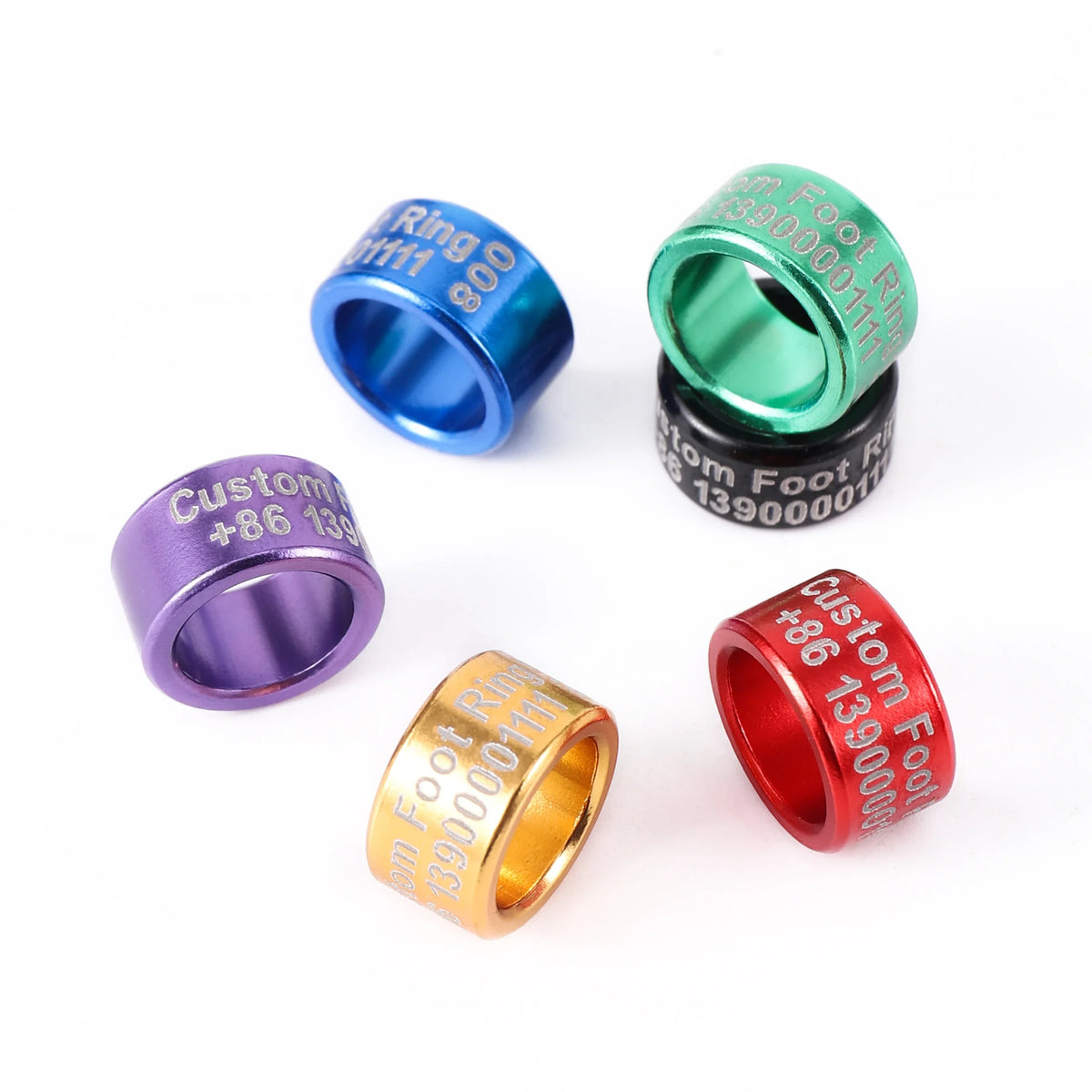 DIY Custom 8/10mm Pigeon Foot Ring - MyPetDollar.com