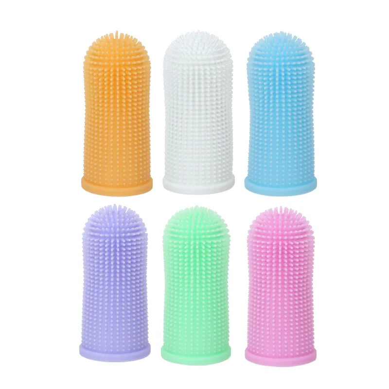 360° Silicone Pet Finger Toothbrush Soft - MyPetDollar.com