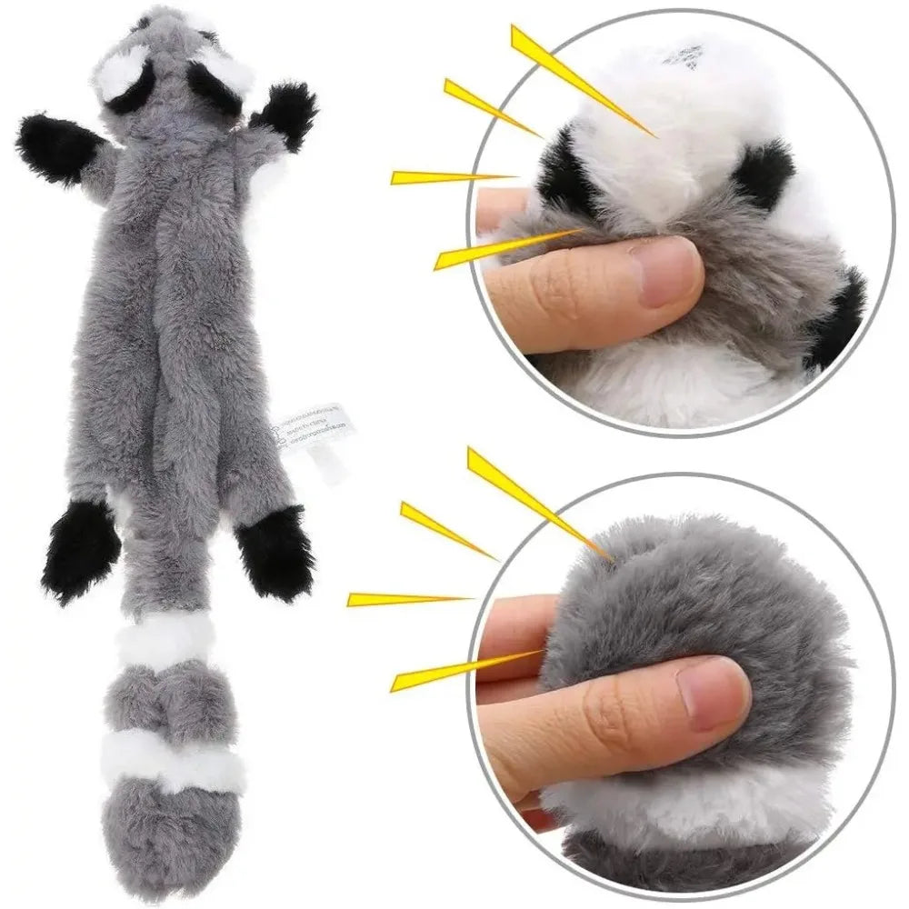 Plush Dog Toys Squirrel Raccoon Fox 18 Inch - MyPetDollar.com