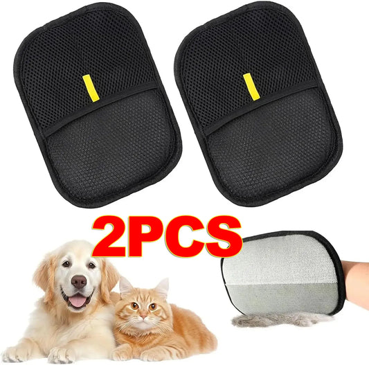 1/2PCS Pet Hair Remover Glove Double-Sided - MyPetDollar.com