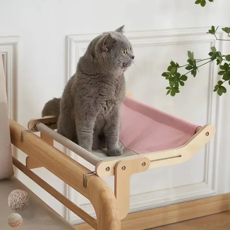 Cat Hammock Wooden Assembly Hanging Bed - MyPetDollar.com