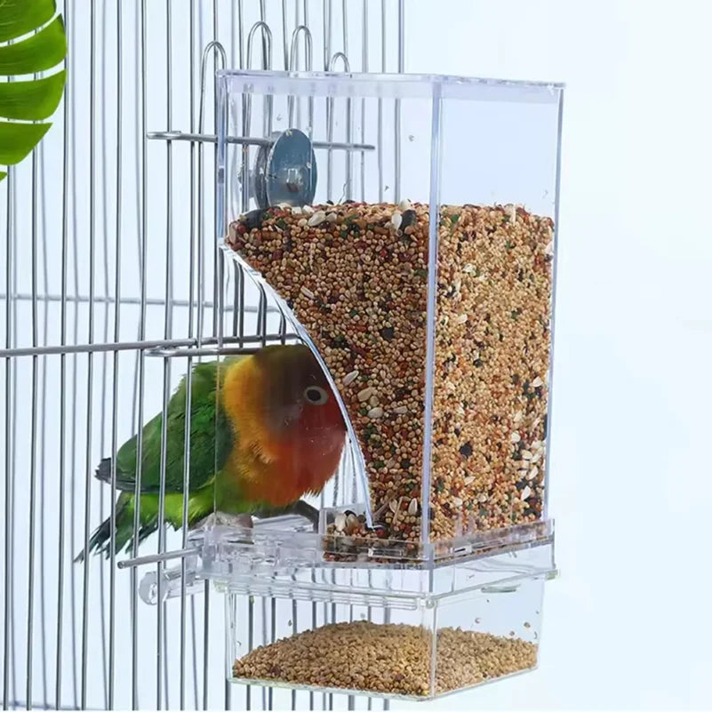 1PC Parrot Feeder Anti-Spill Transparent - MyPetDollar.com