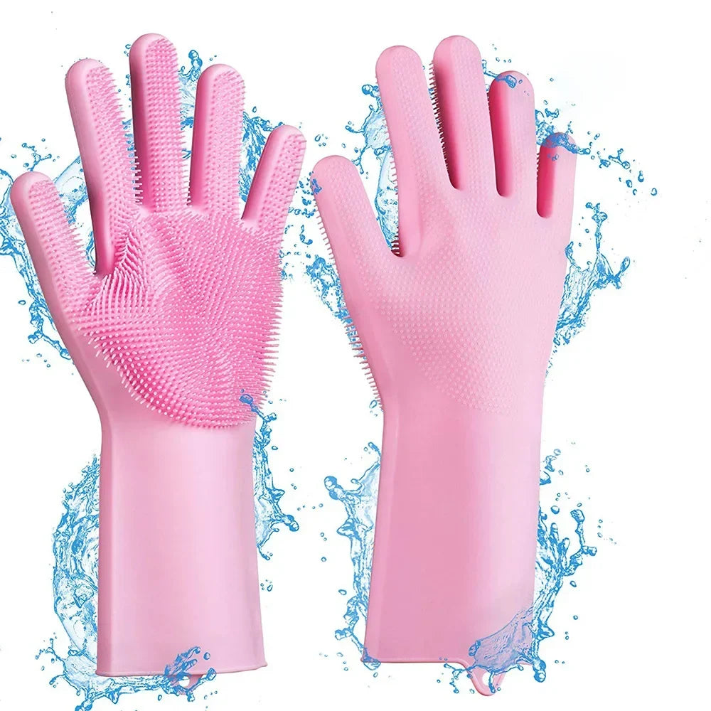 Pet Grooming Cleaning Gloves Dog Cat Bathing - MyPetDollar.com