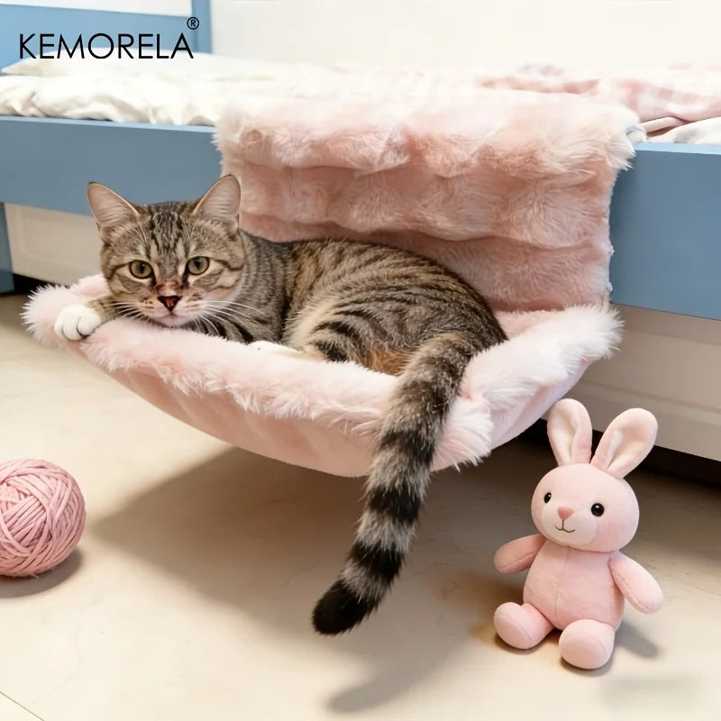 Kemorela Thickened Soft Plush Bed Hanging Pet Hammock