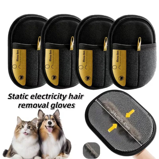 Pet Hair Removal Gloves Removes Pet Hair And - MyPetDollar.com
