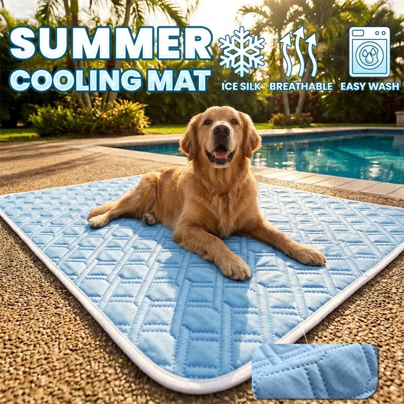 Summer Dog Cooling Mat Pet Cold Bed Extra - MyPetDollar.com