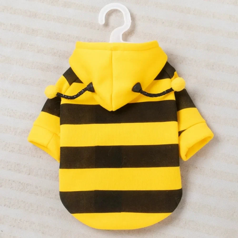 Soft Pet Bee Outfit Hooded Breathable Winter Warm Cosplay – Beekeeping – view 5