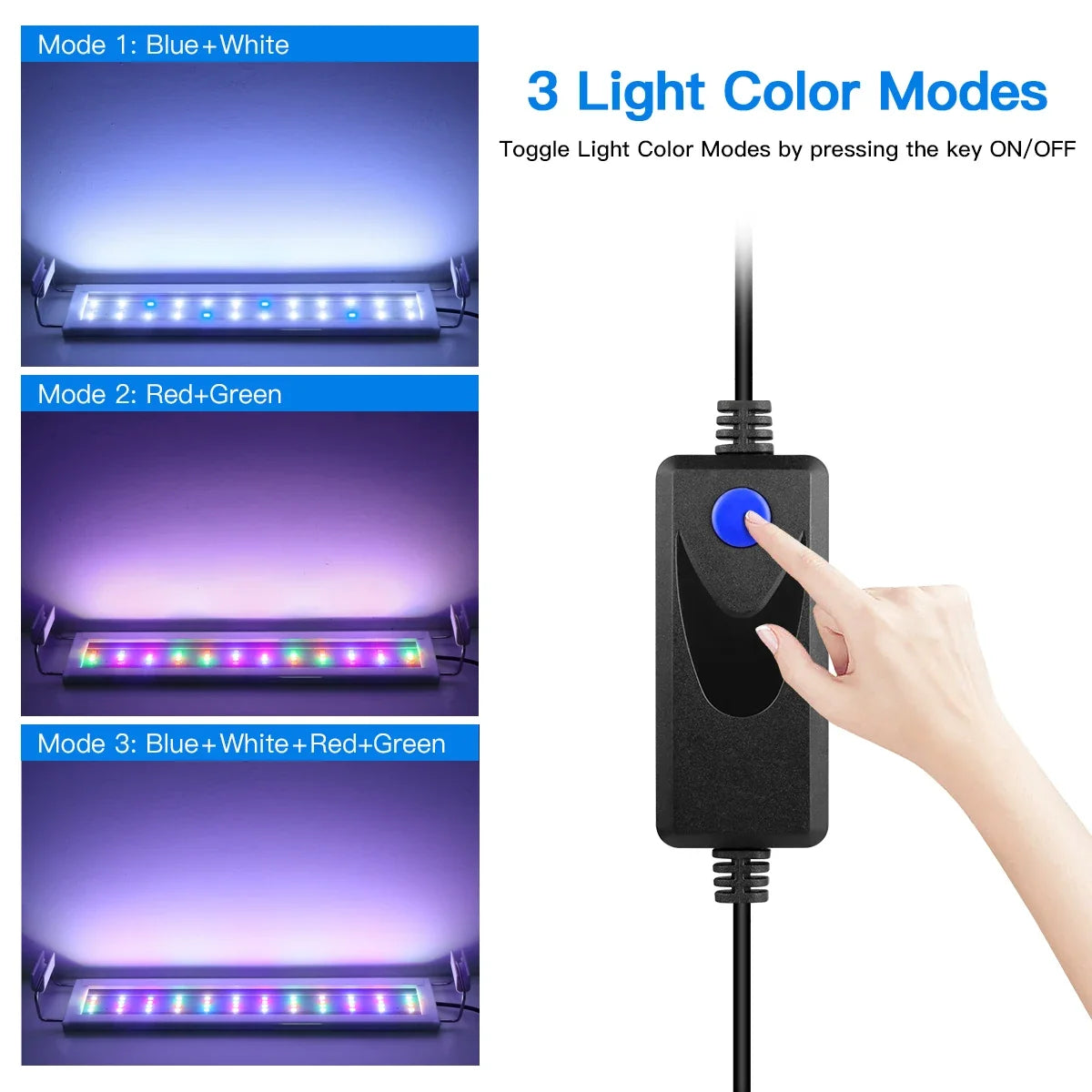 Extensible LED Fish Tank Light Color - MyPetDollar.com