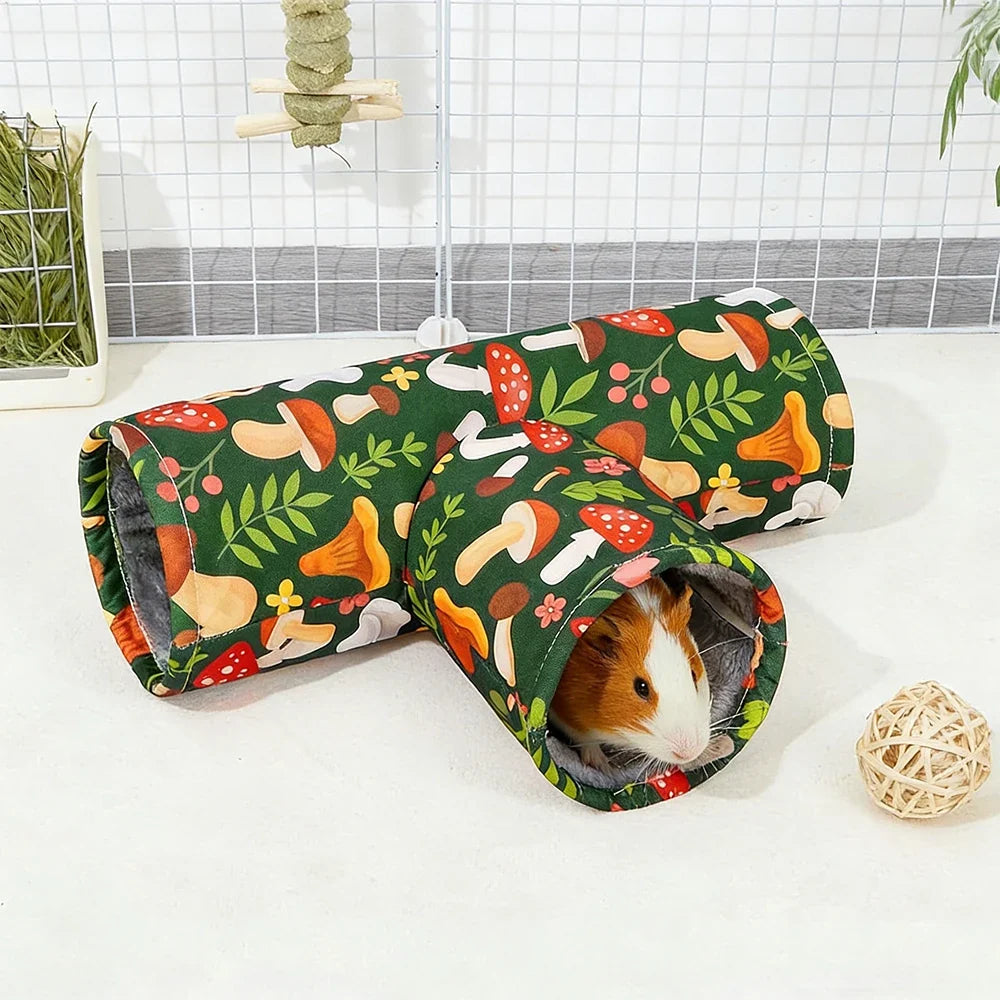 T Shape 3 Way Guinea Pig Tunnel Foldable - MyPetDollar.com