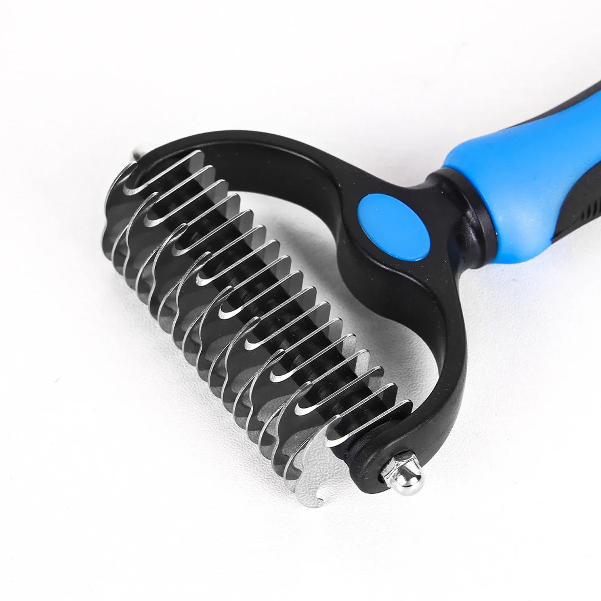 1pc Pet Grooming Brush Double Sided Shedding - MyPetDollar.com