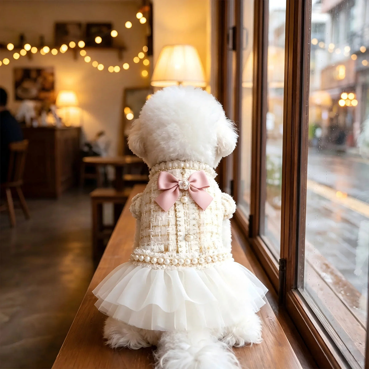 Cute Pet Princess Dress Pearl Lace Tutu - MyPetDollar.com