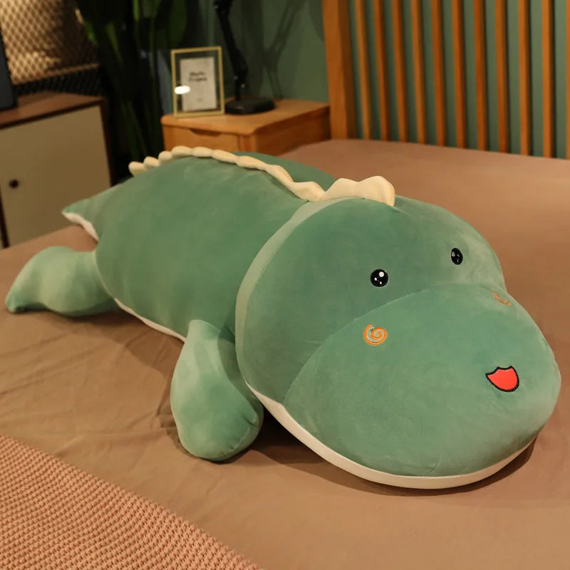 Soft 80cm Big Long Cute Dinosaur Plush Plaything – Dog Toys & Play