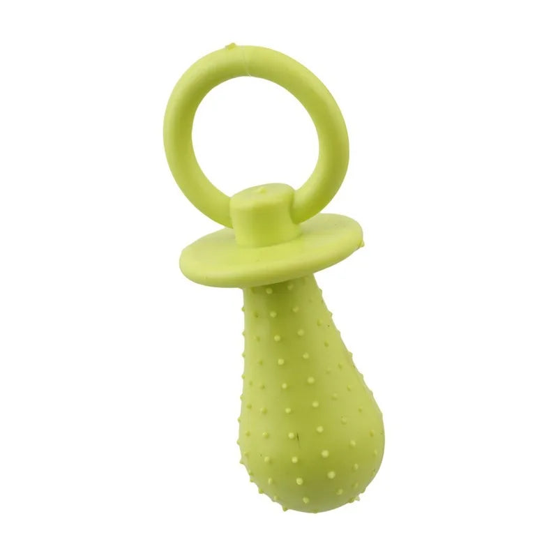 Pet Rubber Pacifier Dog Toy – 3 Colors