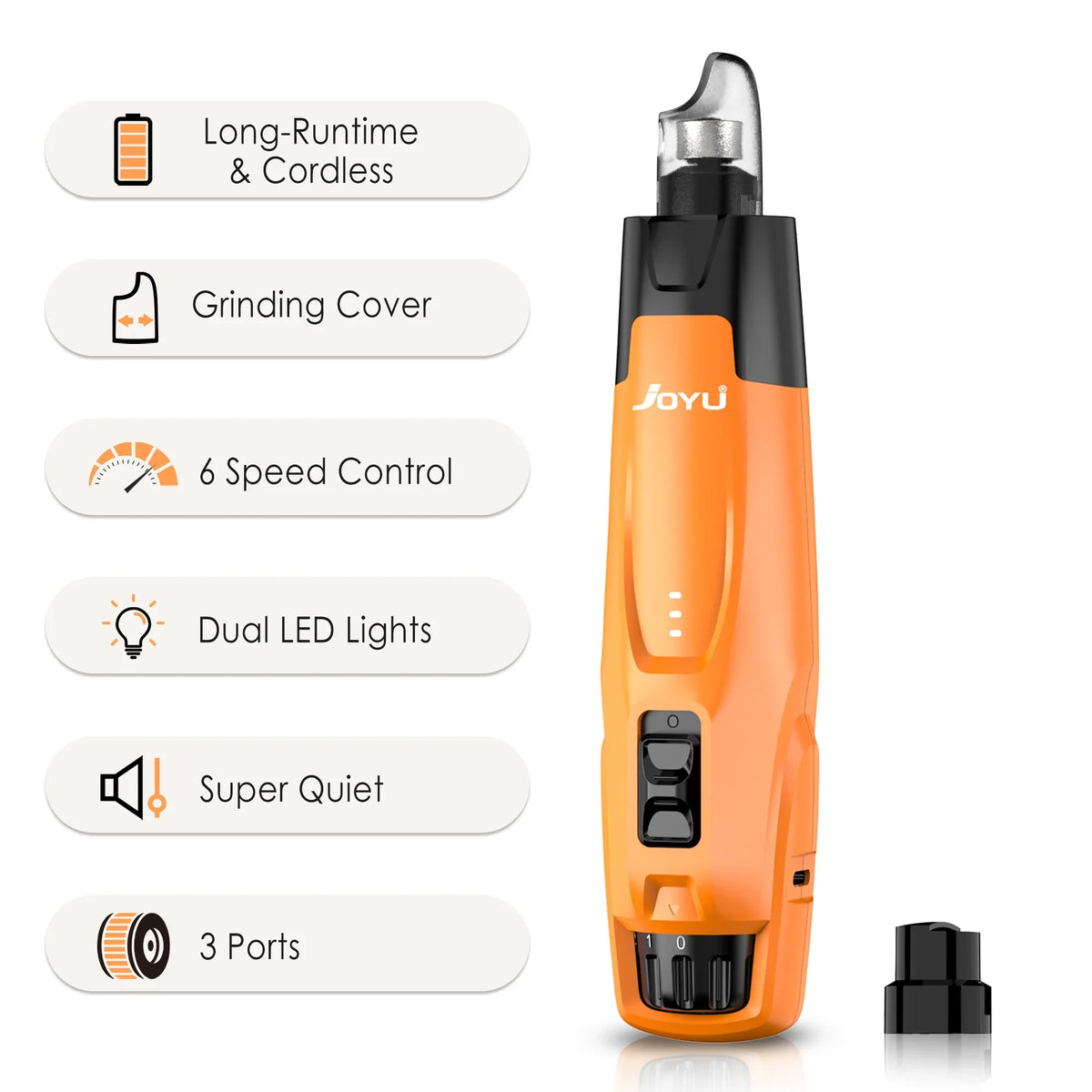 6-Speed Dog Nail Grinder - 50% More Power Trimmers – Dog Supplies