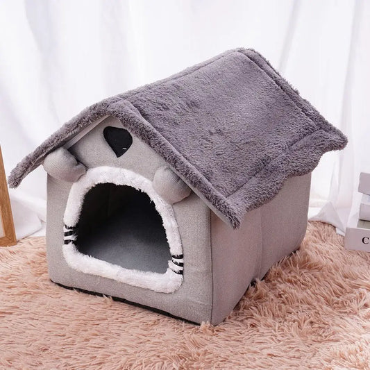 Ultra Soft Plush Pet Bed House Removable - MyPetDollar.com