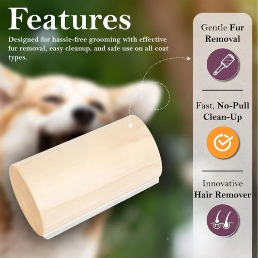 Wooden Pet Brush Deshedding Tool for Cats - MyPetDollar.com