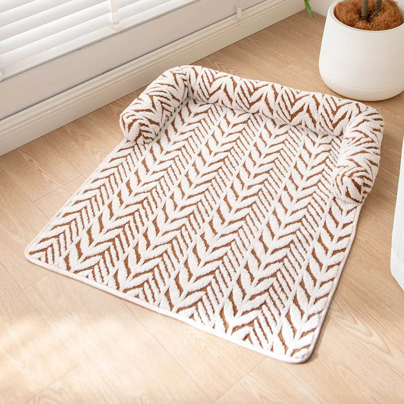 Washable Winter Warm Pet Sofa Bed Super Soft Plush Mat – 2 Sizes