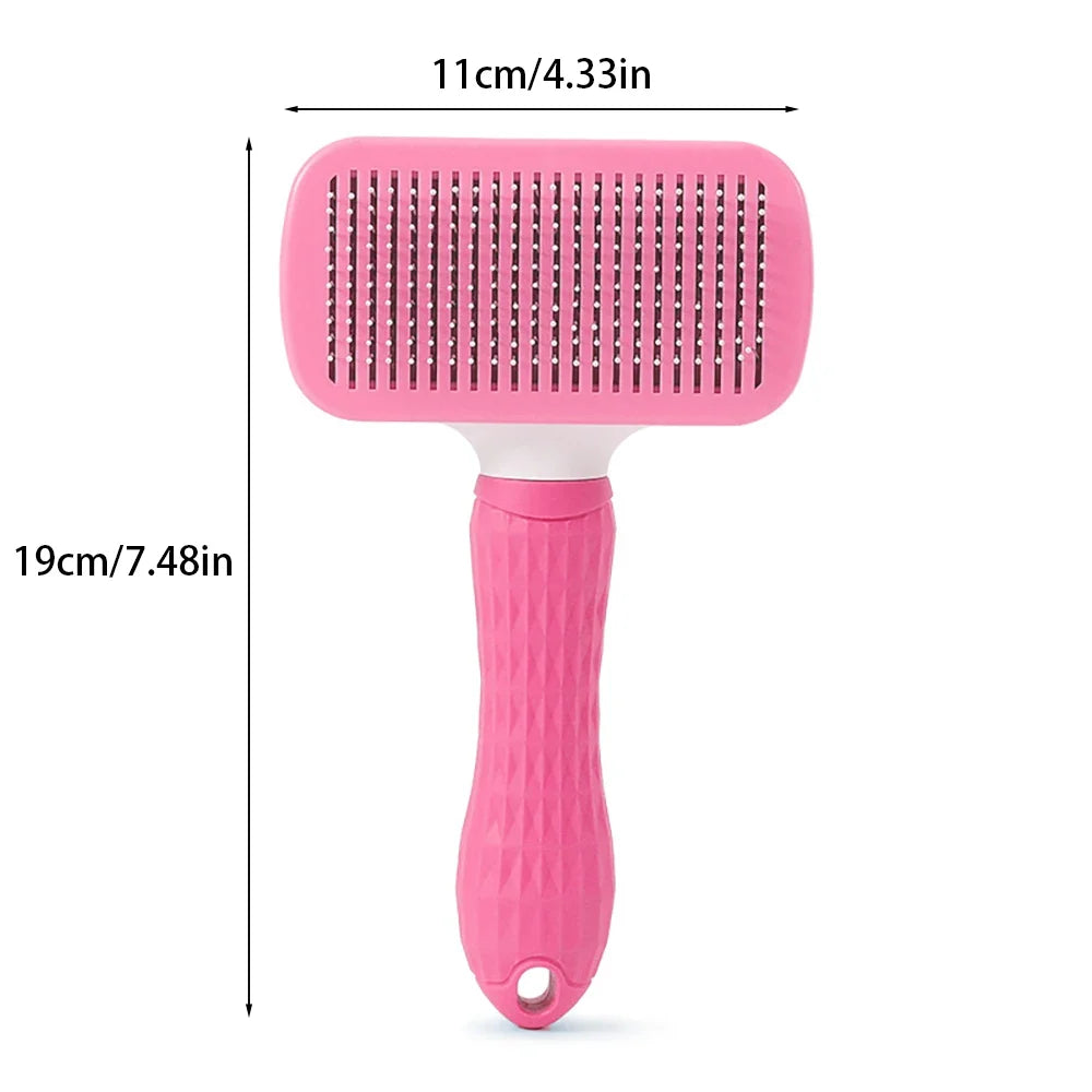 Pet Dog Brush Cat Comb Self Cleaning Pet - MyPetDollar.com