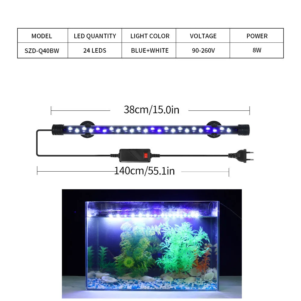 90-260V Aquarium Light LED Waterproof Fish - MyPetDollar.com