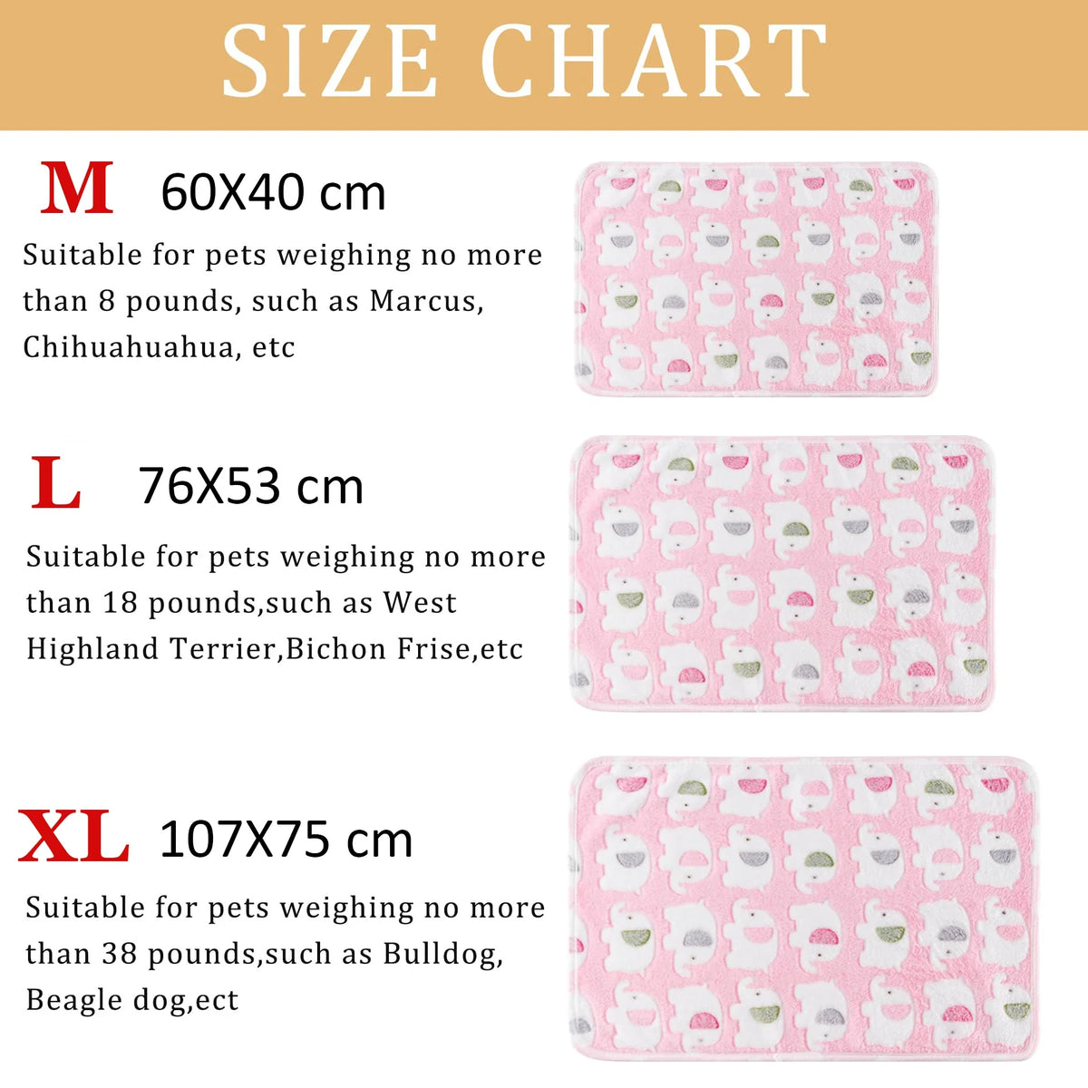Soft Pet Fleece Blanket Cute Elephant Warm - MyPetDollar.com