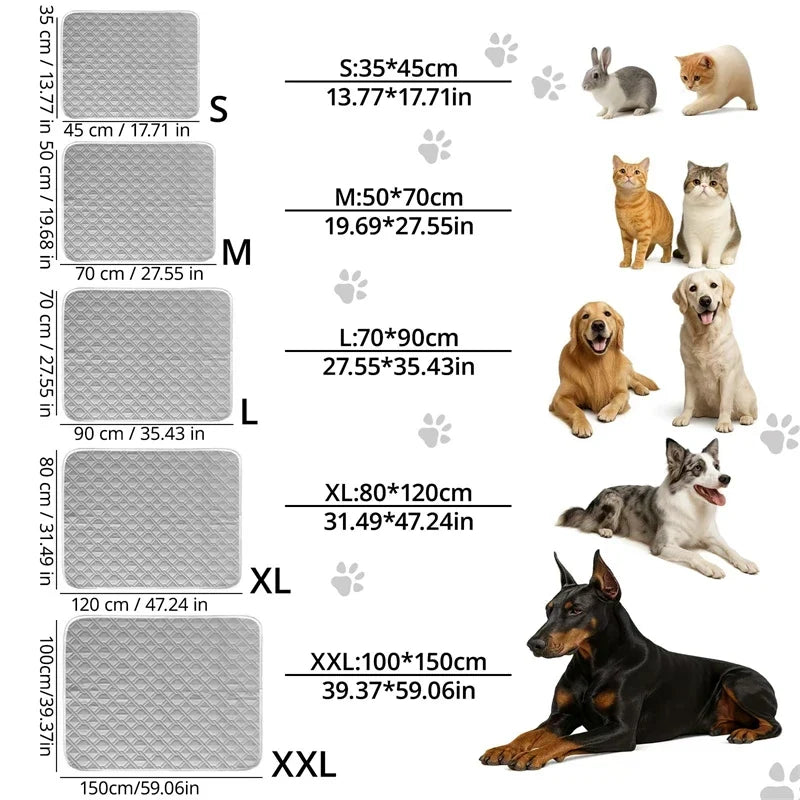 Summer Dog Cooling Mat Pet Cold Bed Extra - MyPetDollar.com