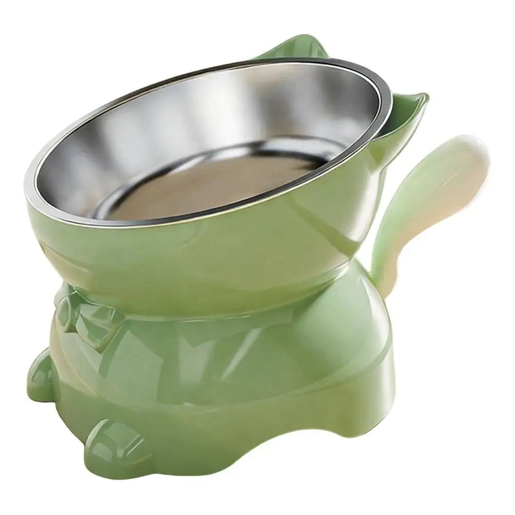 Stainless Steel Creative Cat Head Shaped Bowl – 6 Colors
