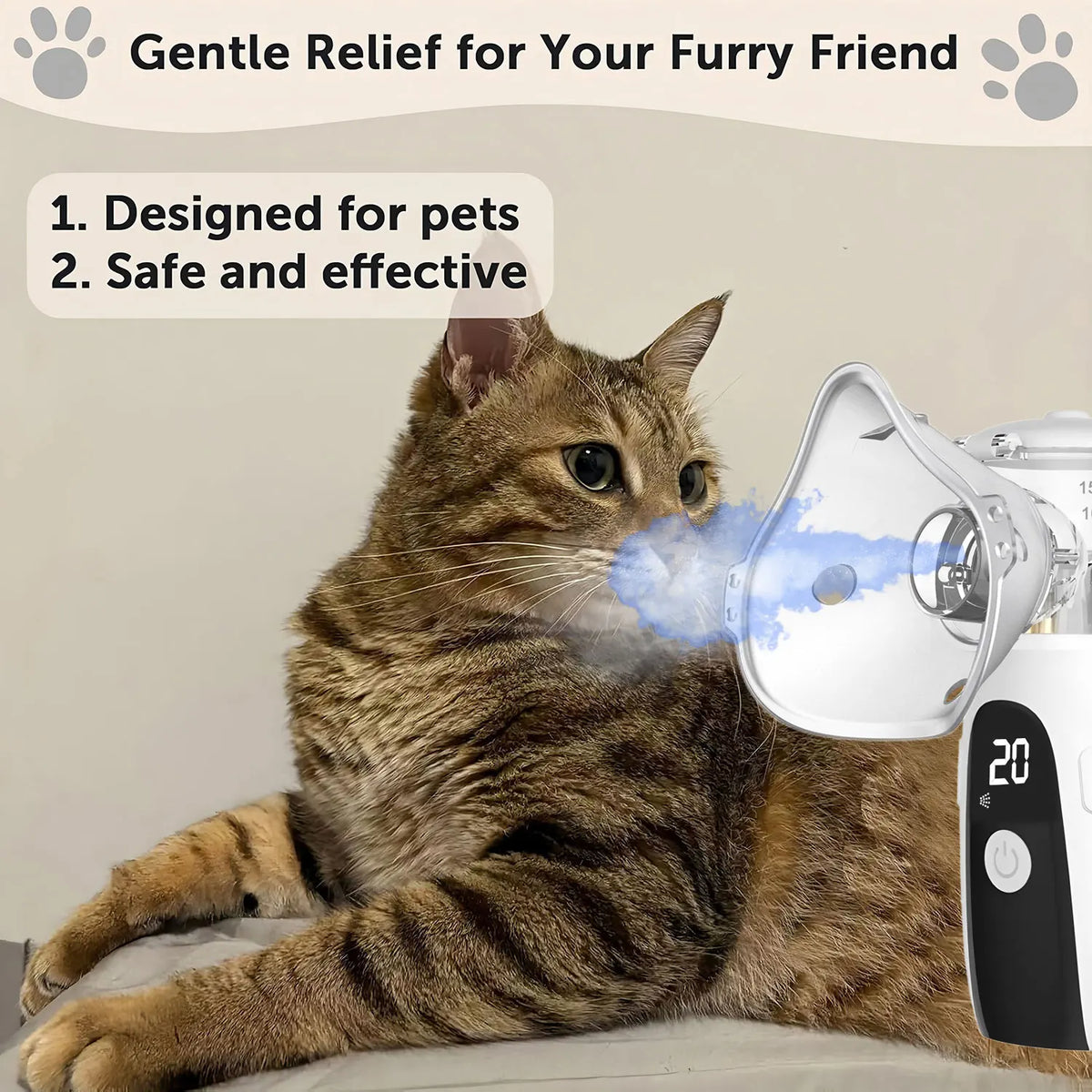 Handheld Pet Dog Cat Nebulizer Low Noise - MyPetDollar.com