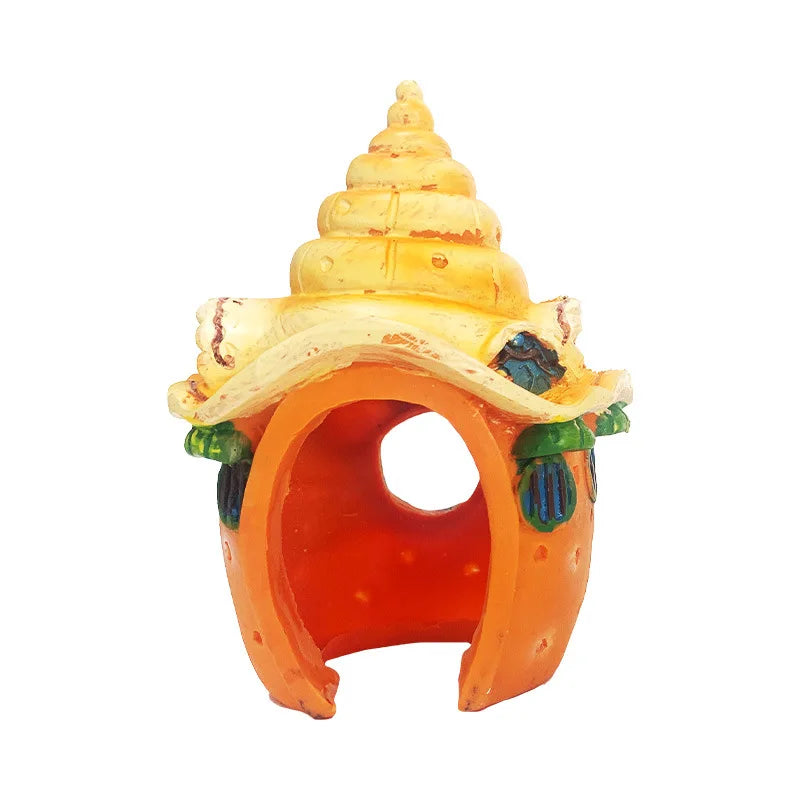 Mini Mushroom Conch Shell Hideout for Hermit - MyPetDollar.com