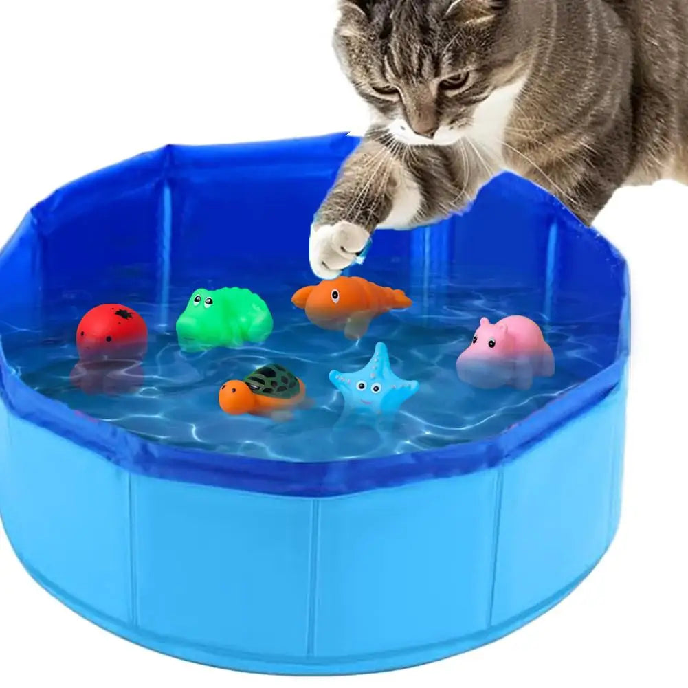 Foldable Dog Bath Swimming Pool Cat Pool Toy - MyPetDollar.com