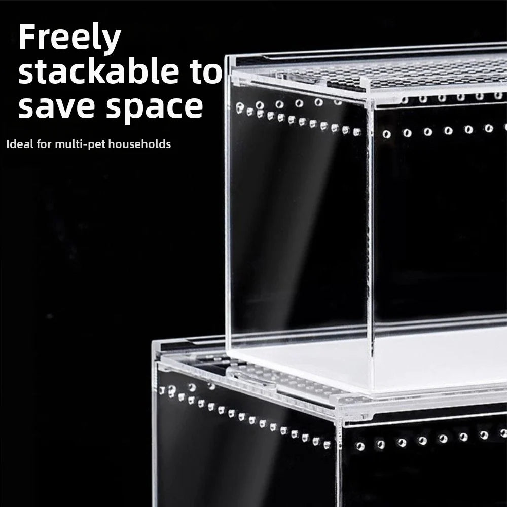 Transparent Reptiles Terrarium Ventilated - MyPetDollar.com