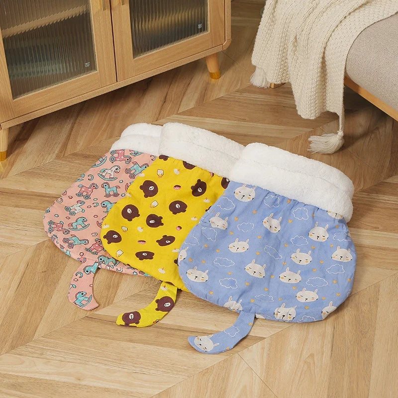 Cat Sleeping Bag Soft Cuddly Fluffy Feel - MyPetDollar.com