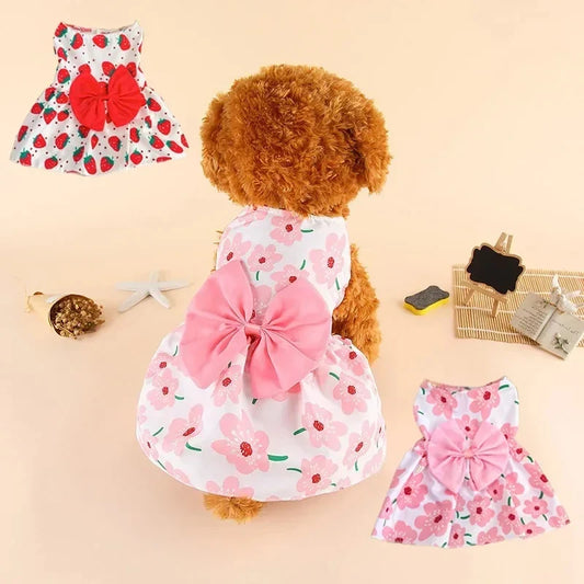 Puppy Skirt Spring Summer Dog Princess Dress - MyPetDollar.com
