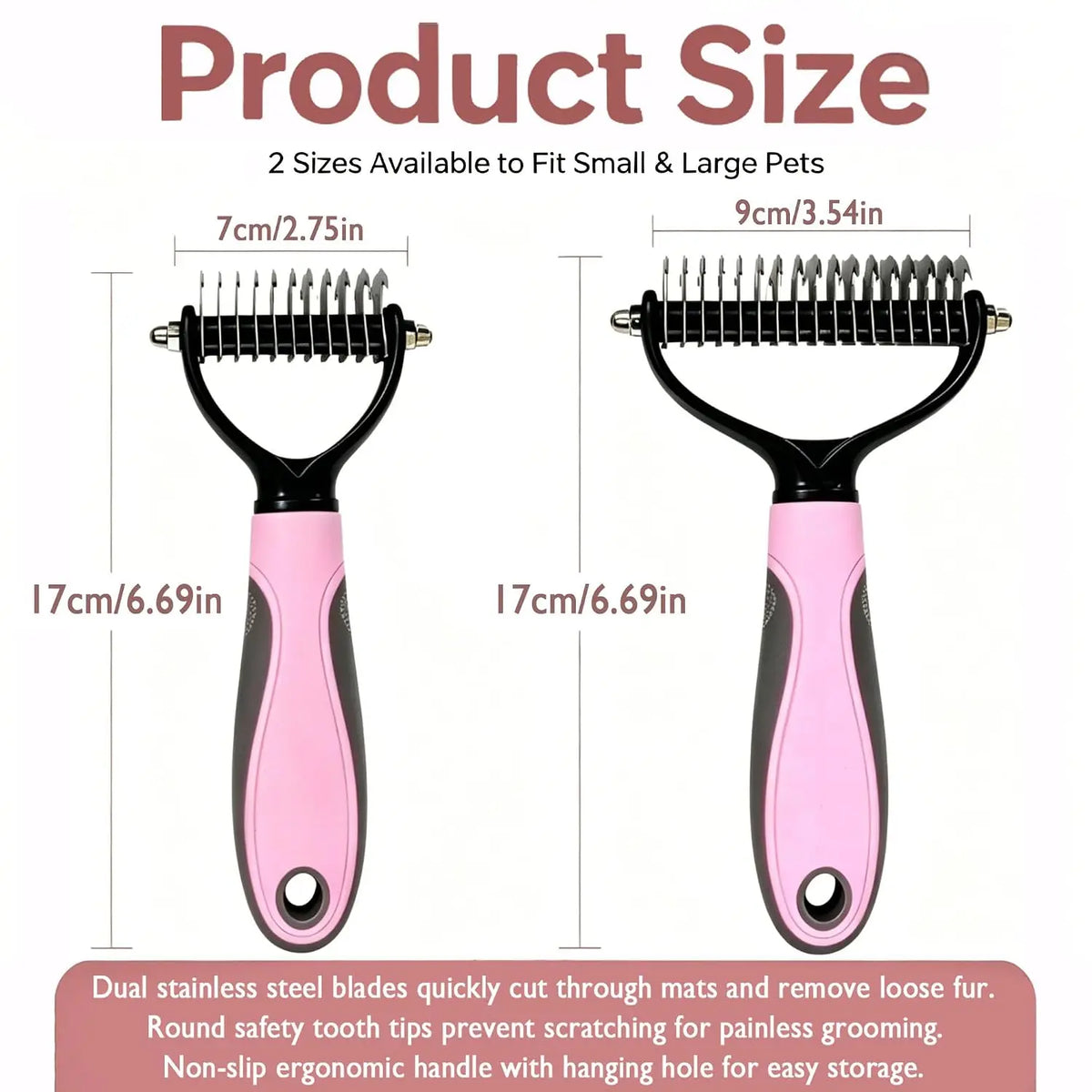 Double Sided Pet Grooming Brush for - MyPetDollar.com
