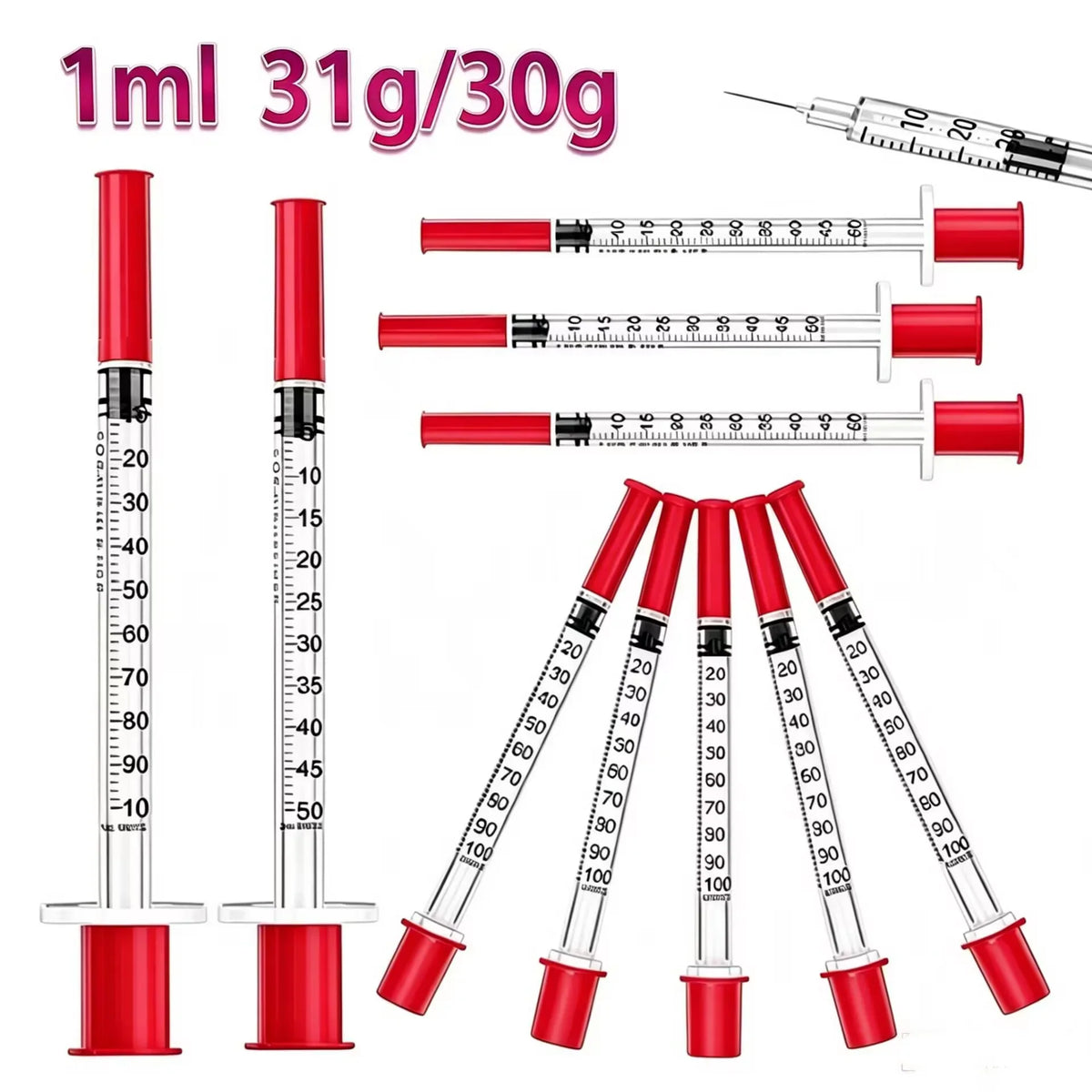 1 ml 31 g / 30 g, veterinary syringe, for - MyPetDollar.com
